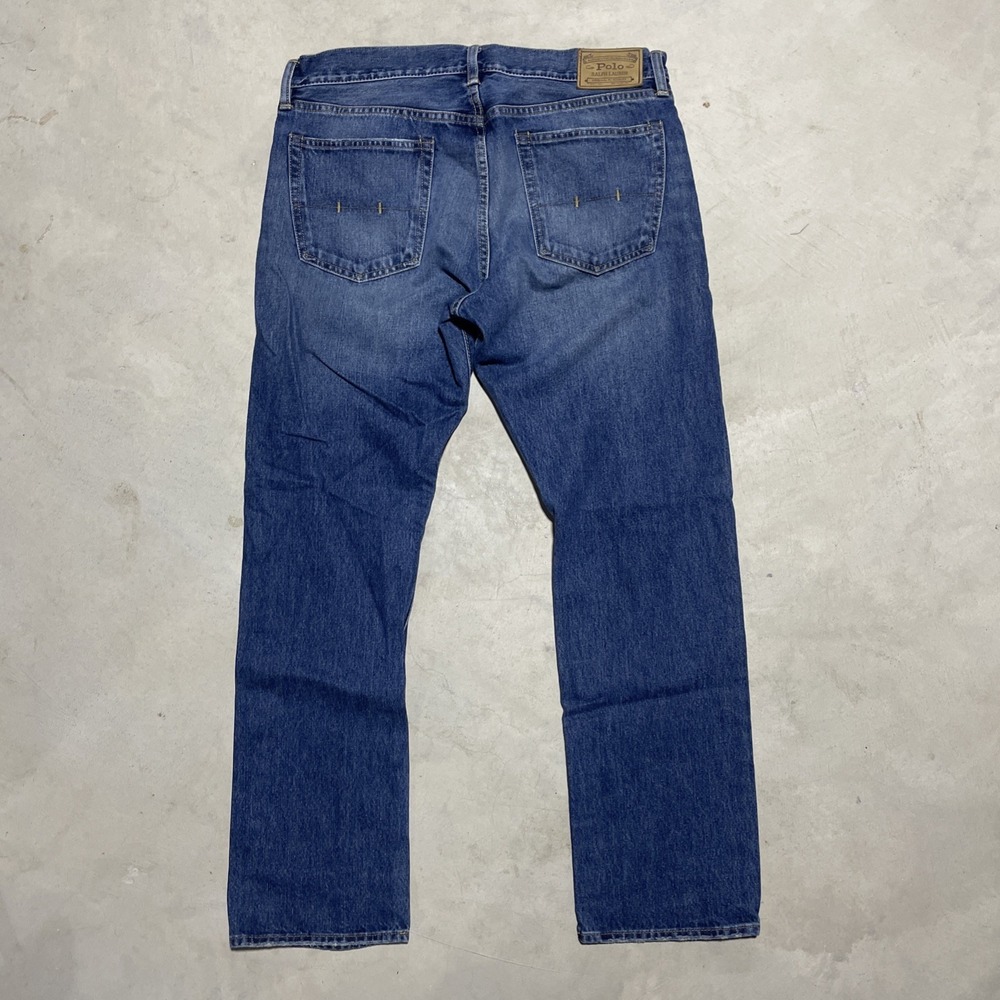 Polo Ralph Lauren The Hampton Straight Jeans Men's 33x30 Medium Wash Blue